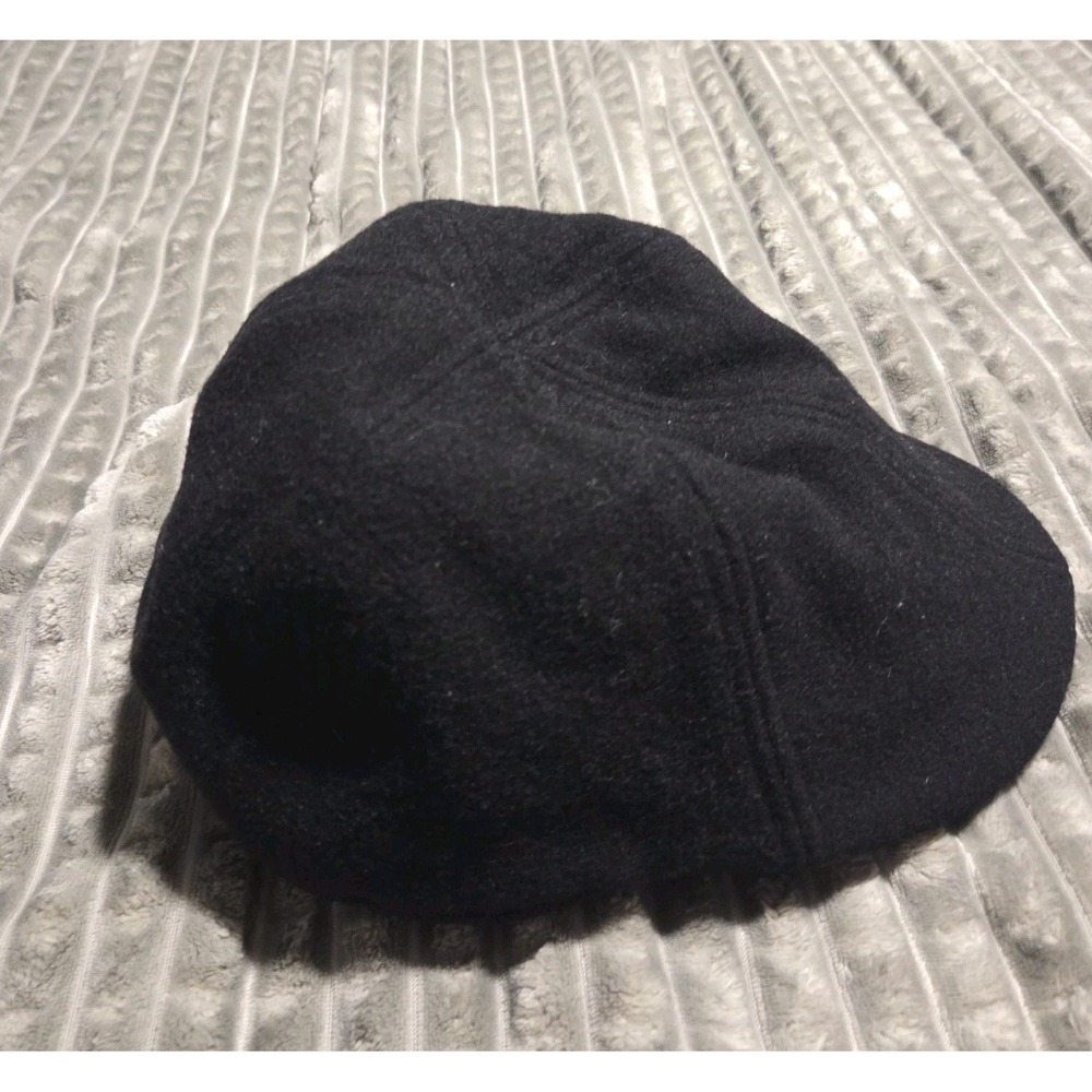 Boston Scally Black Veritas Aequitas Men’s Flat Newsboy Rare Flat/Ivy Cap XL